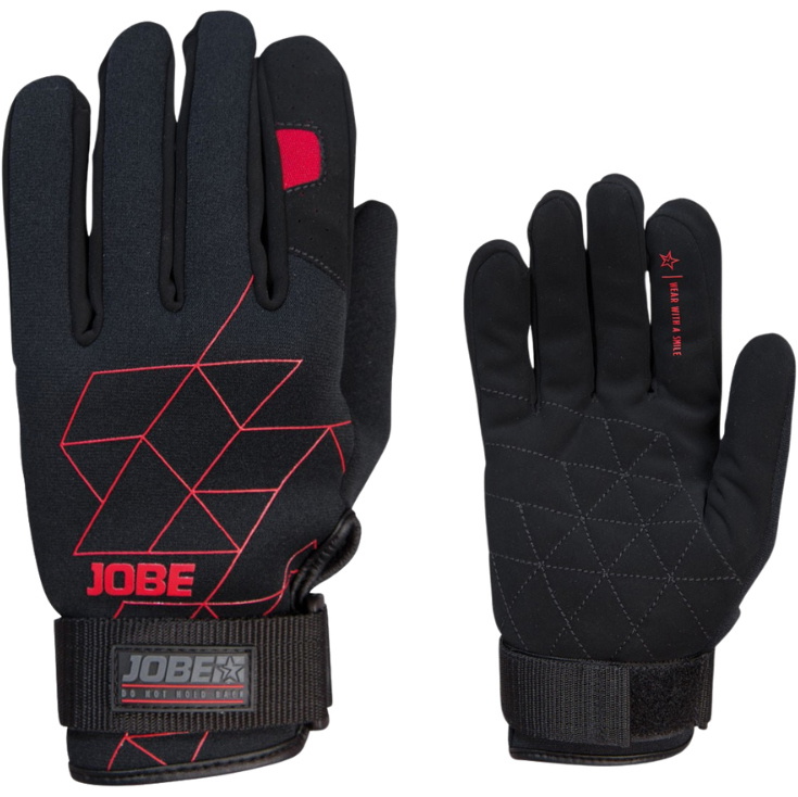 2026 Jobe Mens Stream Gloves - Black / Red